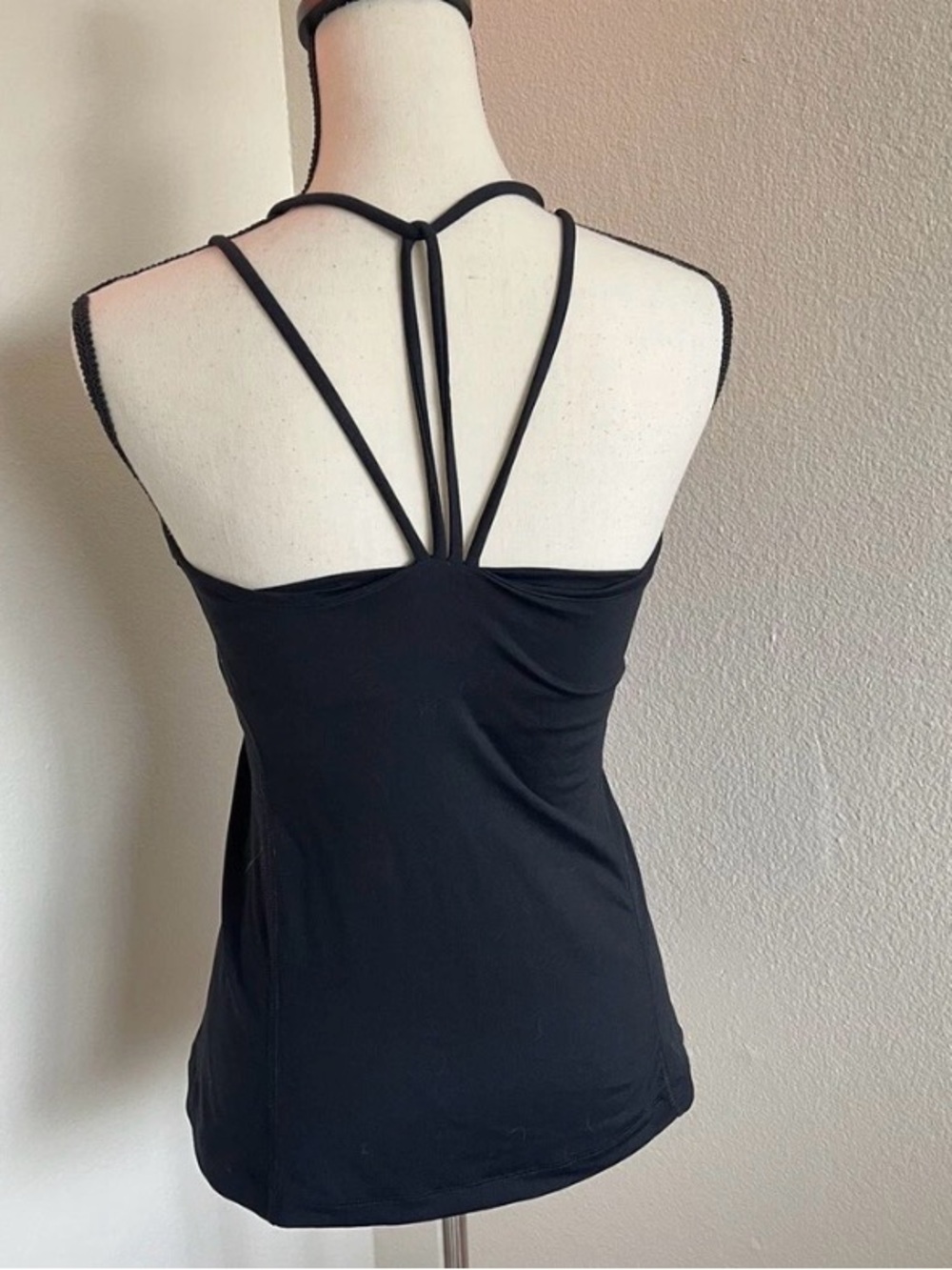 CAbi Black Strappy Tank Top